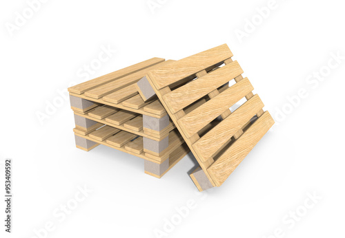 Holzpaletten, cgi