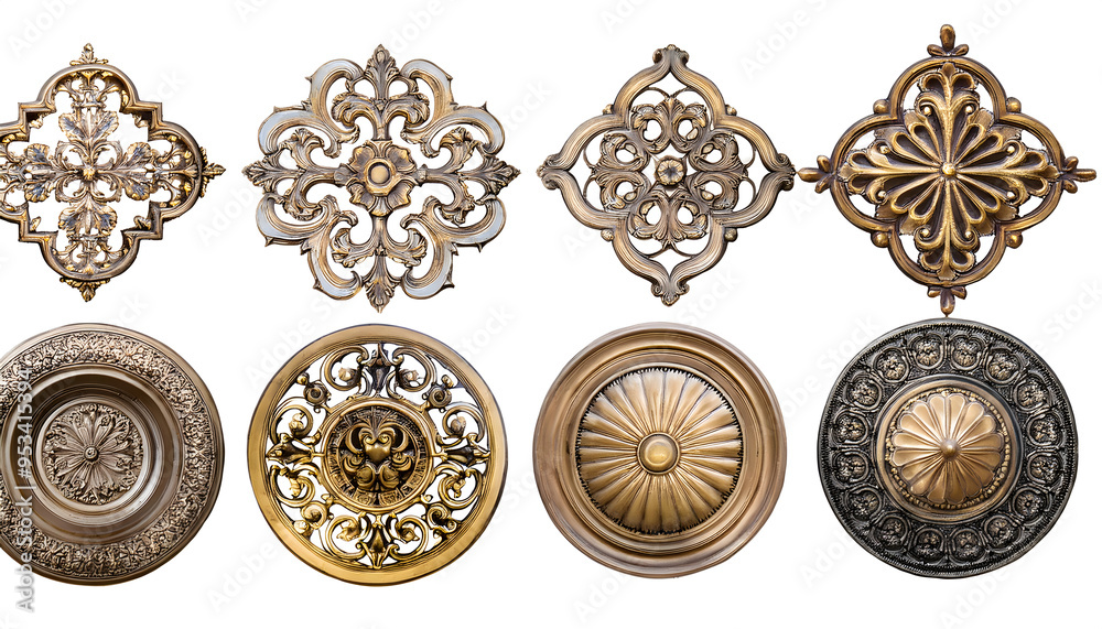 set of collection of different decorative isolated cut out the design element set of collection of different decorative isolated cut out the design element