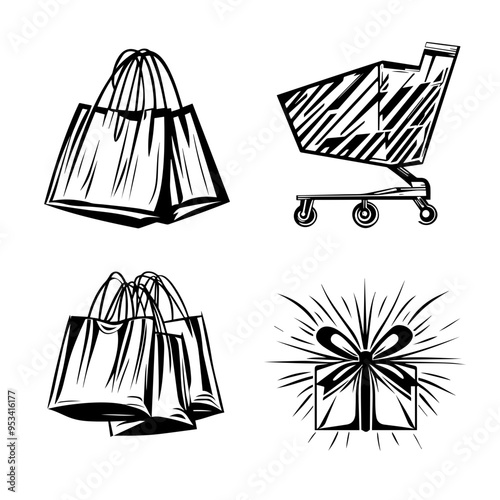 Black Friday Shopping Spree Bags, Carts, and Gifts!