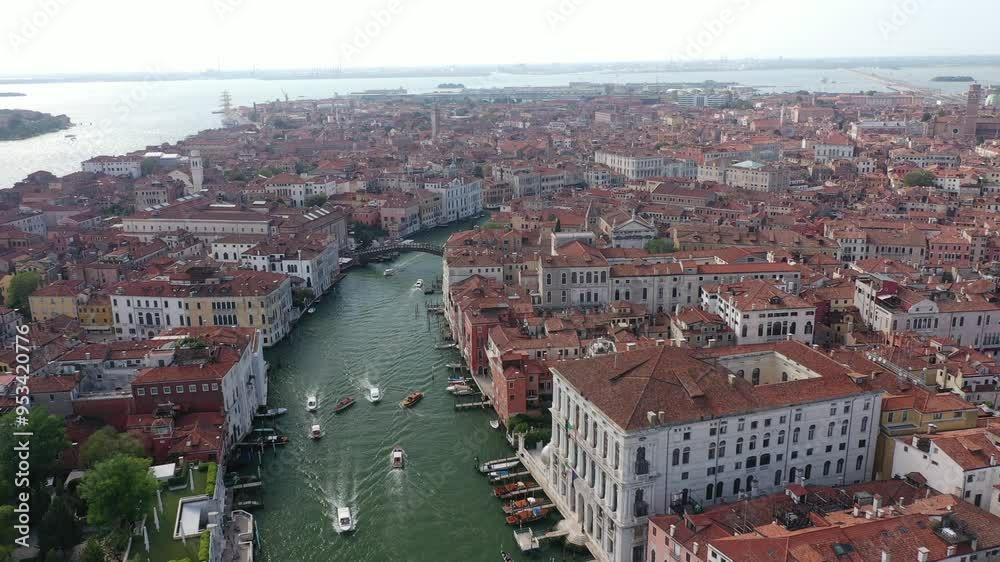 Ponte dell'Accademia Crossing the Grand Canal in Venice, Italy