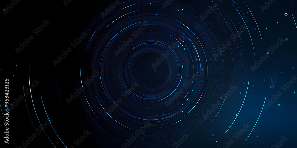 Digital abstract circular vortex technology background Digital abstract circular vortex technology background