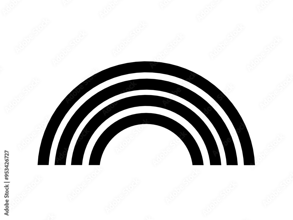 vector rainbow icon with simple design vector rainbow icon with simple design