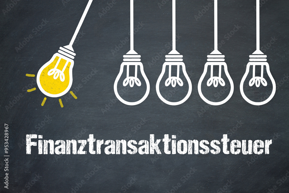 Fototapeta premium Finanztransaktionssteuer