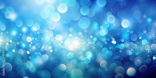 Abstract tranquil blue background with subtle bokeh light effects and smooth transitions photo