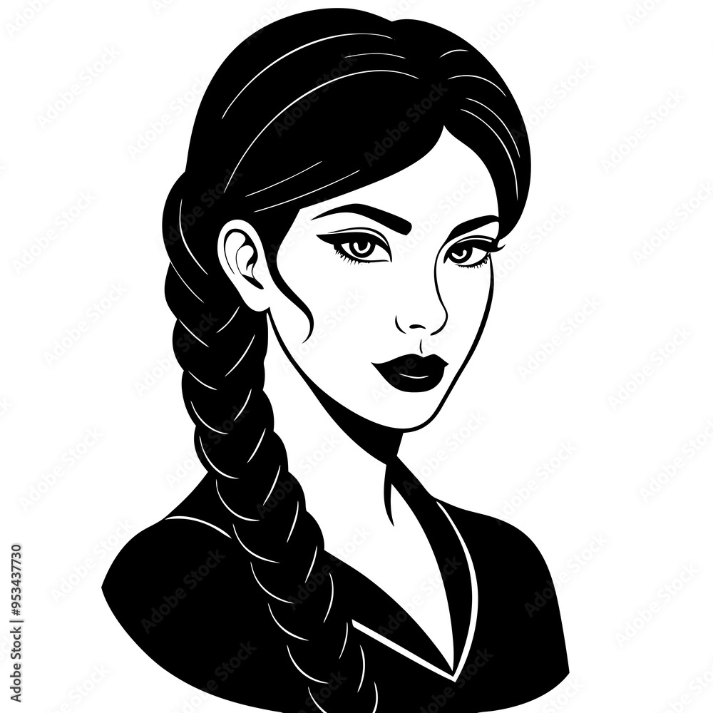 Woman with hairstyle fashion silhouette vector illustration
Woman with hairstyle fashion silhouette vector illustration