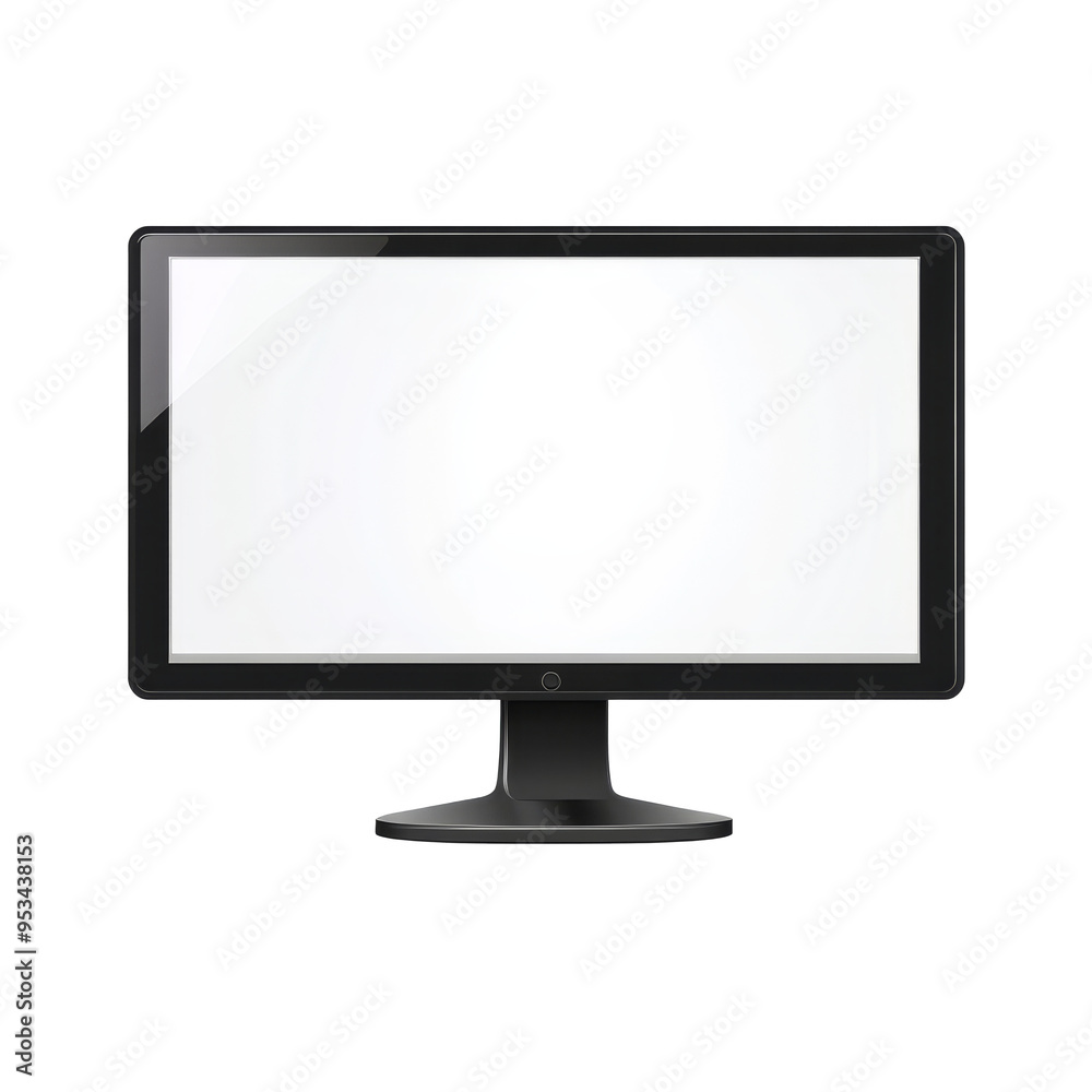 The display monitor features a blank screen, ideal for presentations or creative projects, display monitor with blank isolated transparent background displayon transparent background The display monitor features a blank screen, ideal for presentations or creative projects, display monitor with blank isolated transparent background displayon transparent background