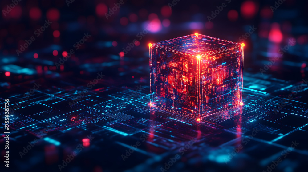 Neon Cube: A Glimpse into the Digital Realm Neon Cube: A Glimpse into the Digital Realm