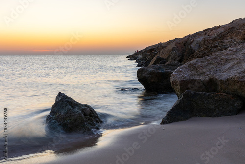 sunset on the beach