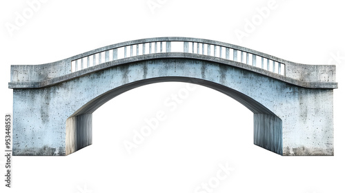 concrete bridge isolated on transparent background ,flyover bridge ,