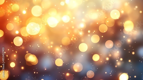 Abstract cream background with blurry festival lights and outdoor celebration bokeh - abstract background with bokeh 