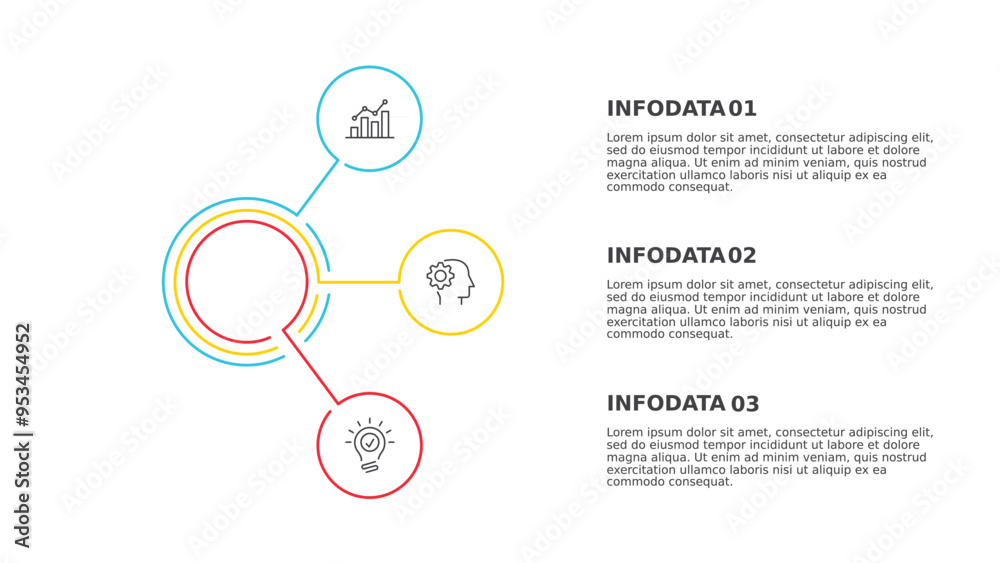 Fototapeta premium Line Infographics