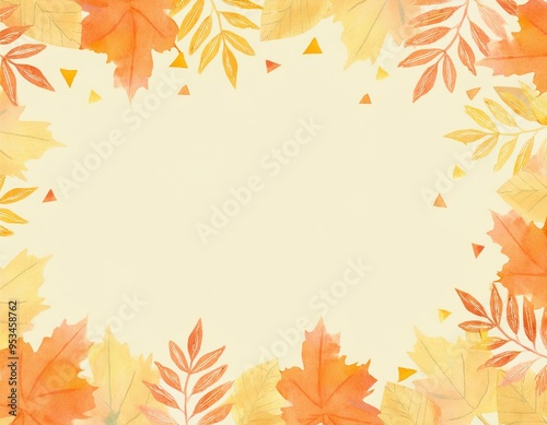 葉っぱの可愛いフレーム