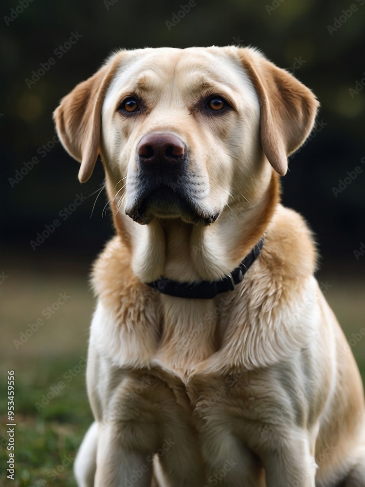 A clipart of a sitting Labrador Retriever, generated with AI. A clipart of a sitting Labrador Retriever, generated with AI.