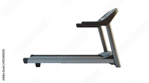a treadmill as element on isolated white background