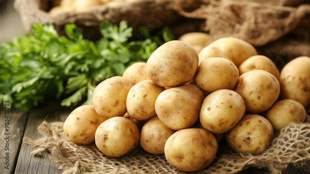 fresh potatoes and vegetables on the table fresh potatoes and vegetables on the table