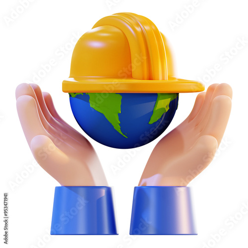 World Labour Day Symbol 3D Icon