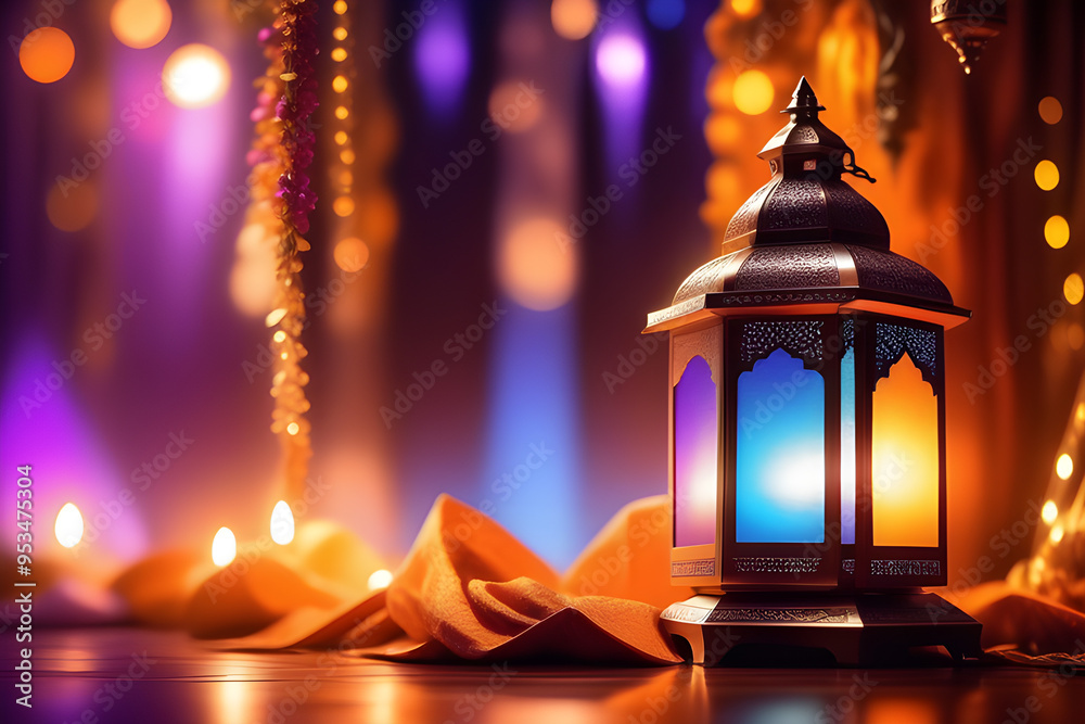 A vibrant lantern illuminated with colorful lights, surrounded by festive decorations, creating a warm, glowing atmosphere with blurred lights in the background.
A vibrant lantern illuminated with colorful lights, surrounded by festive decorations, creating a warm, glowing atmosphere with blurred lights in the background.