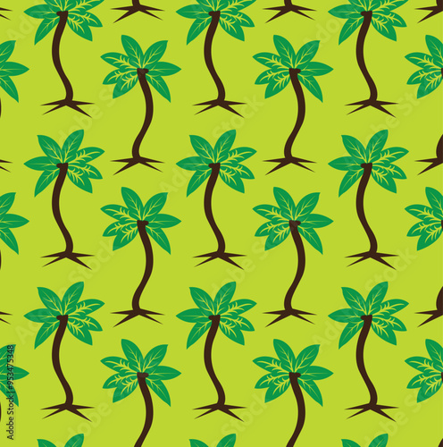 seamless pattern with trees