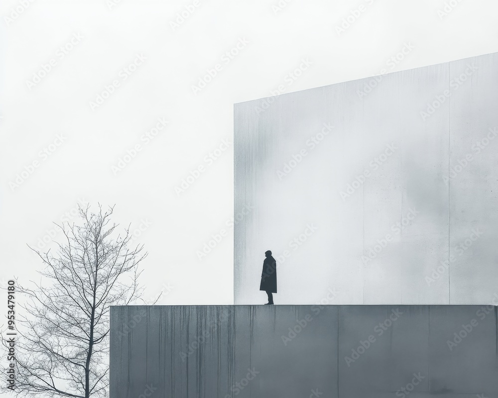 Thoughtful human Embodying Self-Reflection and Self-Awakening, Centered on a Minimalist environment Background, the concept of soul healing, Graphic Resources, Wallpapers, illustration, Thoughtful human Embodying Self-Reflection and Self-Awakening, Centered on a Minimalist environment Background, the concept of soul healing, Graphic Resources, Wallpapers, illustration,