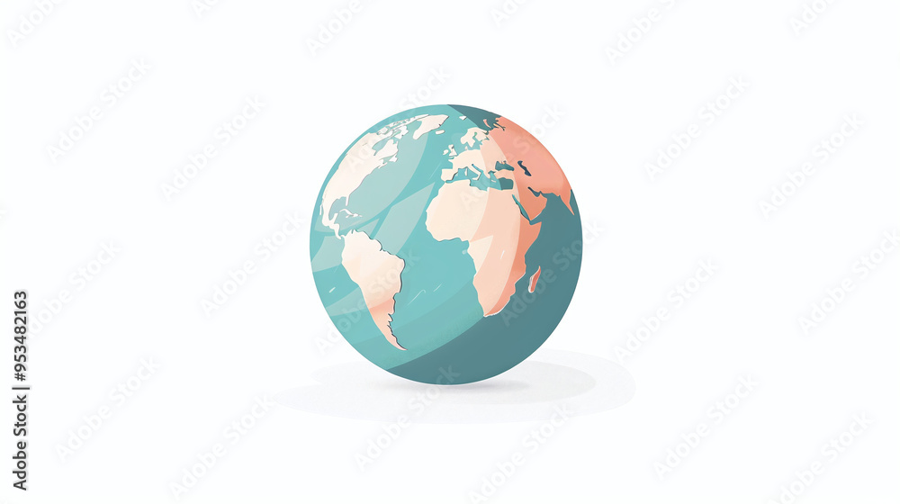 artistic ui motion graphics planet earth map white background, element for video graphics, population day, earth day, human diversity immigration concept, soft pastels globe global flat design artwork artistic ui motion graphics planet earth map white background, element for video graphics, population day, earth day, human diversity immigration concept, soft pastels globe global flat design artwork