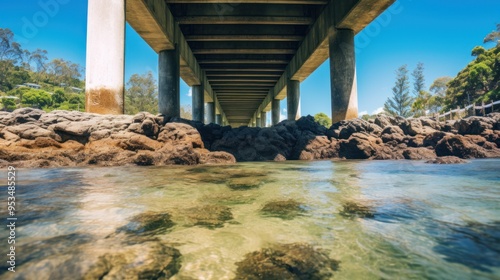 Australia, Queensland, Gold Coast, Burleigh, Tallebudgera, bridge photo