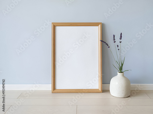 blank white poster frame mock-up. 3d render.