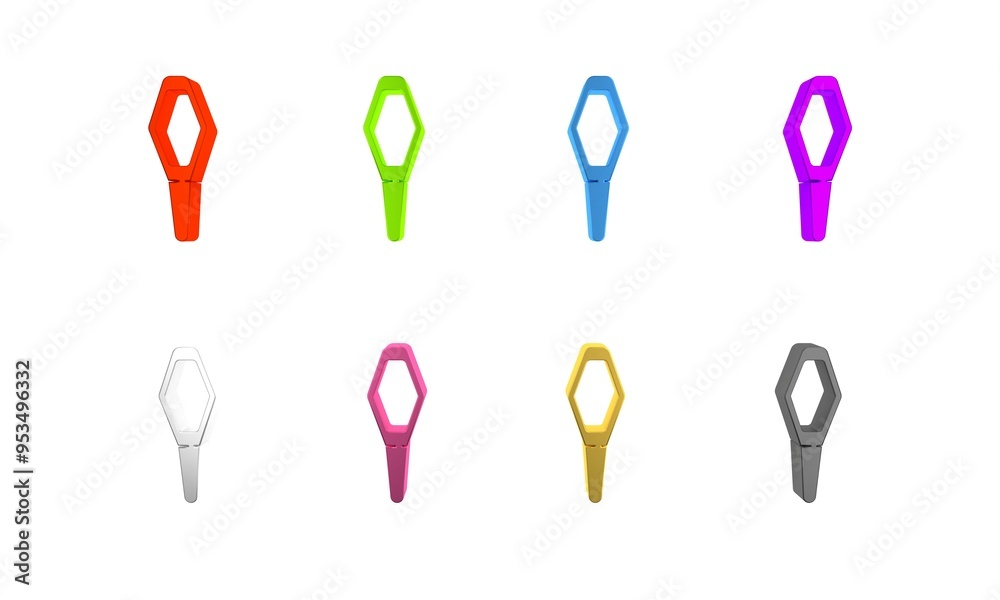 Colorful Pets vial medical icon isolated on white background. Prescription medicine for animal. Minimalism concept. 3D render illustration