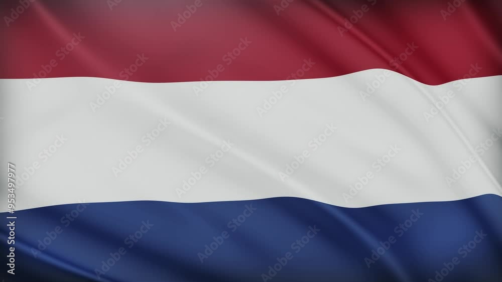 Netherlands Flag Waving: 3D Satin Fabric Texture. Realistic 4K Flag of the Republic of Netherlands Netherlands Flag Waving: 3D Satin Fabric Texture. Realistic 4K Flag of the Republic of Netherlands