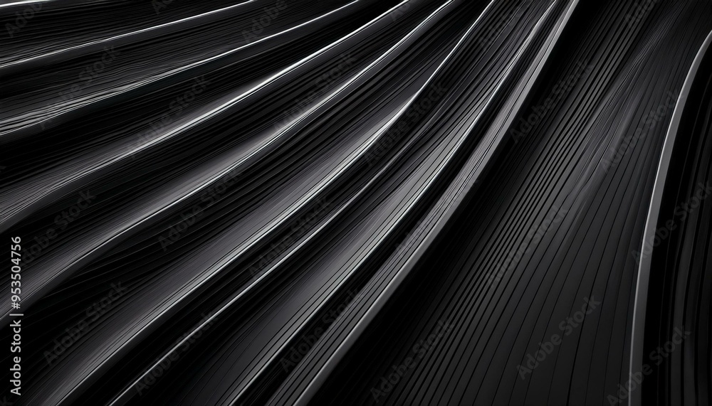 Obraz premium 黒いラインの壁紙