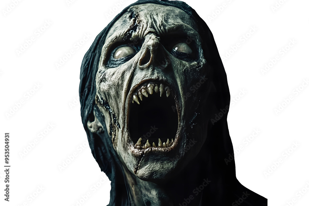 Obraz premium scary portrait of a screaming ghoul