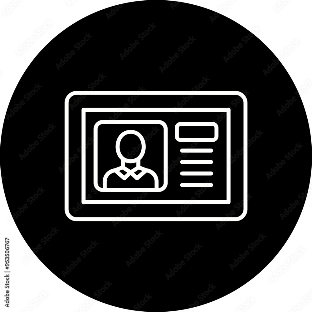 Id card Icon Id card Icon