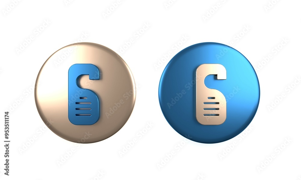 Colorful Please do not disturb icon isolated on white background. Hotel Door Hanger Tags. Circle button. 3D render illustration Colorful Please do not disturb icon isolated on white background. Hotel Door Hanger Tags. Circle button. 3D render illustration