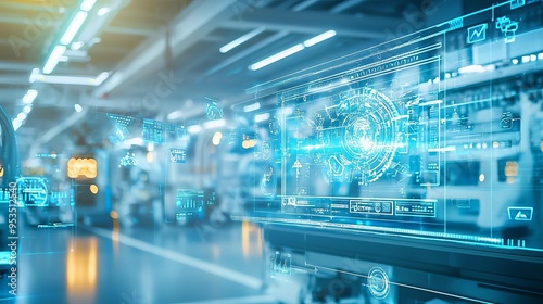 An advanced logistics facility where infrastructure optimization and intelligent machines come together to improve workflow and communication