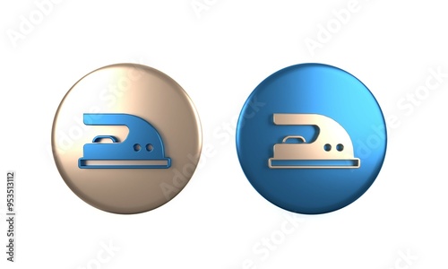 Colorful Electric iron icon isolated on white background. Steam iron. Circle button. 3D render illustration Free Download Colorful Electric iron icon isolated on white background. Steam iron. Circle button. 3D render illustration - GFXLoad