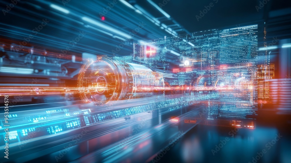 An automated facility with cuttingedge infrastructure and machines working together to streamline communication and enhance workflow An automated facility with cuttingedge infrastructure and machines working together to streamline communication and enhance workflow