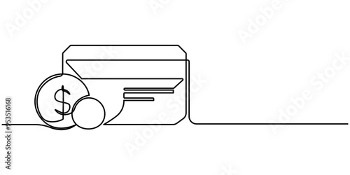Hand holding credit card continuous line drawing, Bank card in hand drawn one line continuous drawing, Credit Card Continuous Line Icon, Continuous Editable Line Hand Gesture with Credit Card