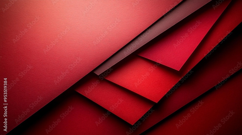 Abstract Red Gradient Paper Layers Generative AI Abstract Red Gradient Paper Layers Generative AI