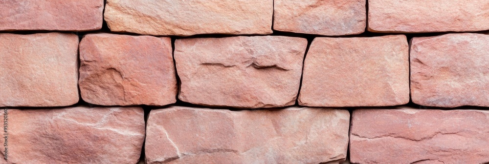 Fototapeta premium Red brick wall with an aged red brick wall texture backdrop.