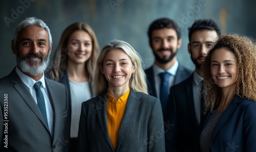 Group of diverse business people working together and having a meeting, Generative AI