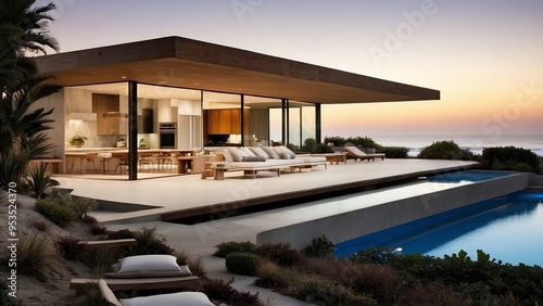 Modern House with Infinity Pool and Ocean View