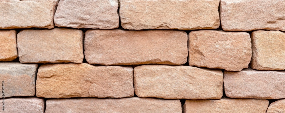 Obraz premium Red brick wall with an aged red brick wall texture backdrop.