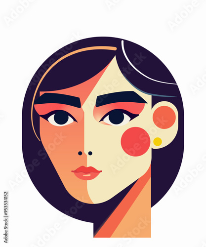 stylised vector portrait