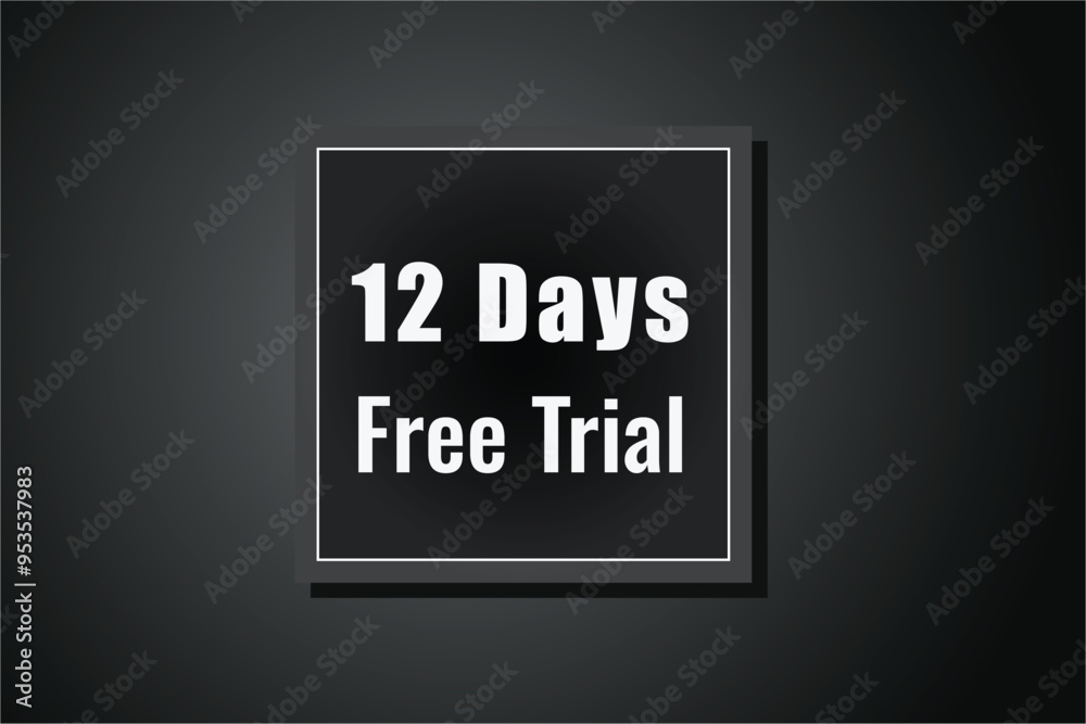 12 day free trial banner design. 12 days free banner background
12 day free trial banner design. 12 days free banner background