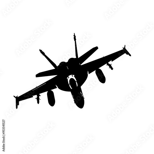 vector silhouette of a Aviation