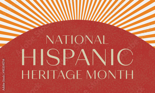 Hispanic Heritage Month background. Poster, card, banner	
