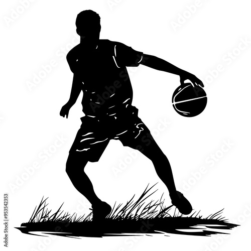  vector silhouette of a Ball Games