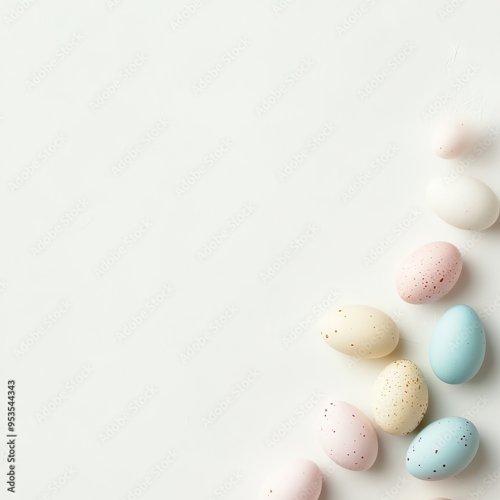 Background of Easter Egg in White Background of Easter Egg in White