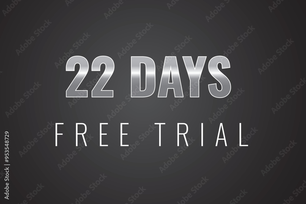22 day free trial banner design. 22 days free banner background
22 day free trial banner design. 22 days free banner background