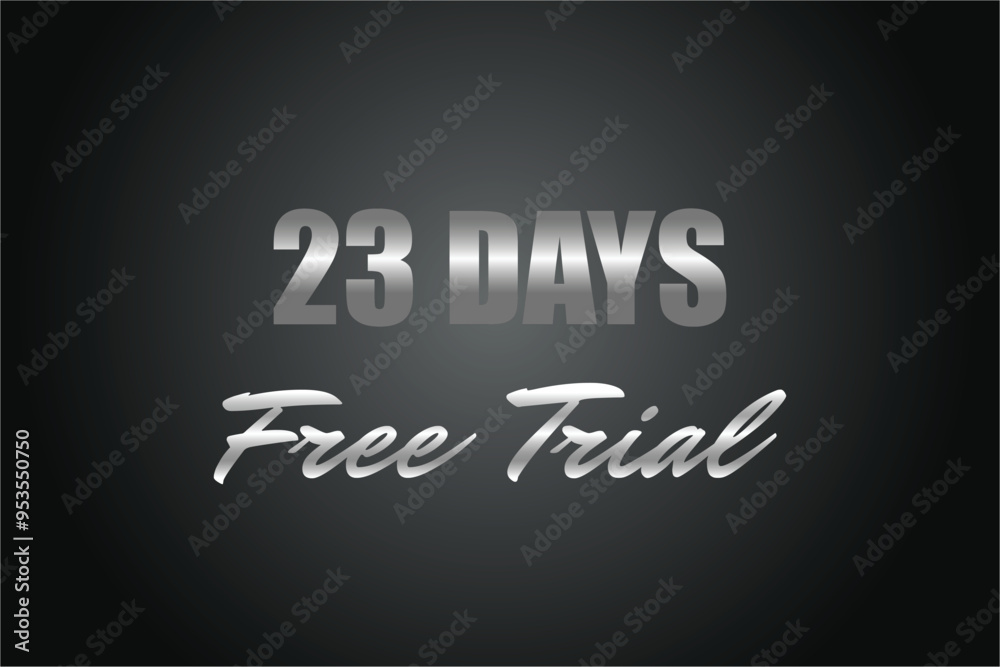 23 day free trial banner design. 23 days free banner background
23 day free trial banner design. 23 days free banner background