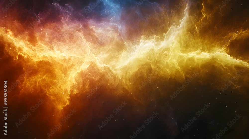 Abstract Cosmic Nebula Swirling Gaseous Clouds Galaxy Starscape Abstract Cosmic Nebula Swirling Gaseous Clouds Galaxy Starscape